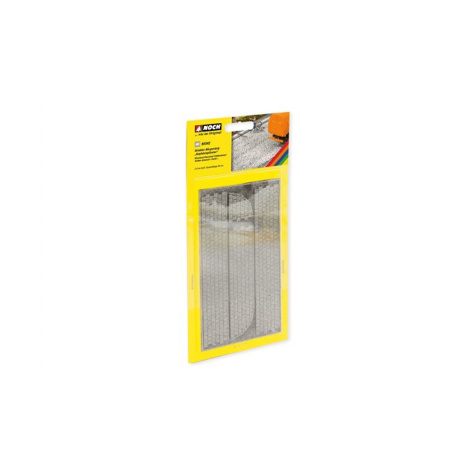 Trottoir structurel « pavés » 2,4 cm x 83 cm - NOCH 60342 - HO 1/87