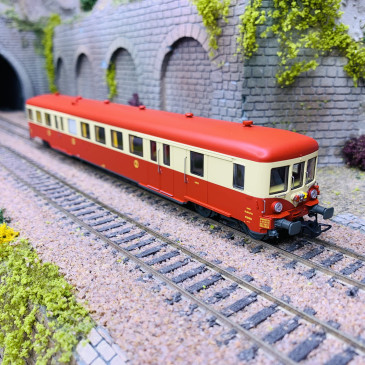 Remorque d'autorail ZR BDX 27111, 2ème classe, SNCF, Ep IV - R37 41262 - HO 1/87