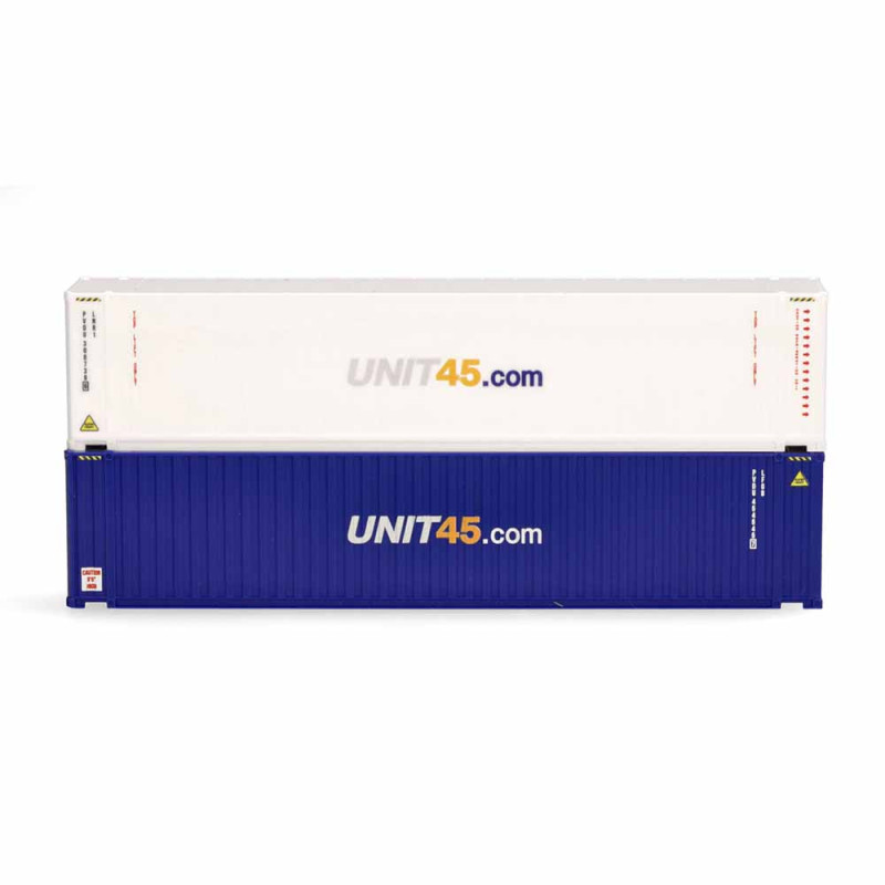 2 conteneurs 45 pieds, "UNIT45.com" - HERPA 76937-002 - 1/87