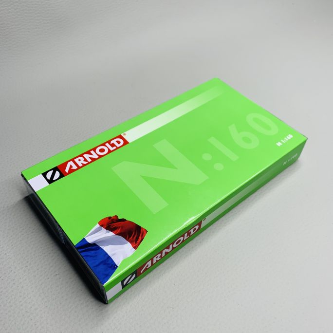 2 voitures DEV AO, B10, 2CL, logo nouille, Sncf, Ep IV - ARNOLD HN4449 - N 1/160