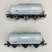 2 wagons-citernes 3 axes "Saltra", RENFE, Ep IV - ELECTROTREN HE6051 - HO 1/87