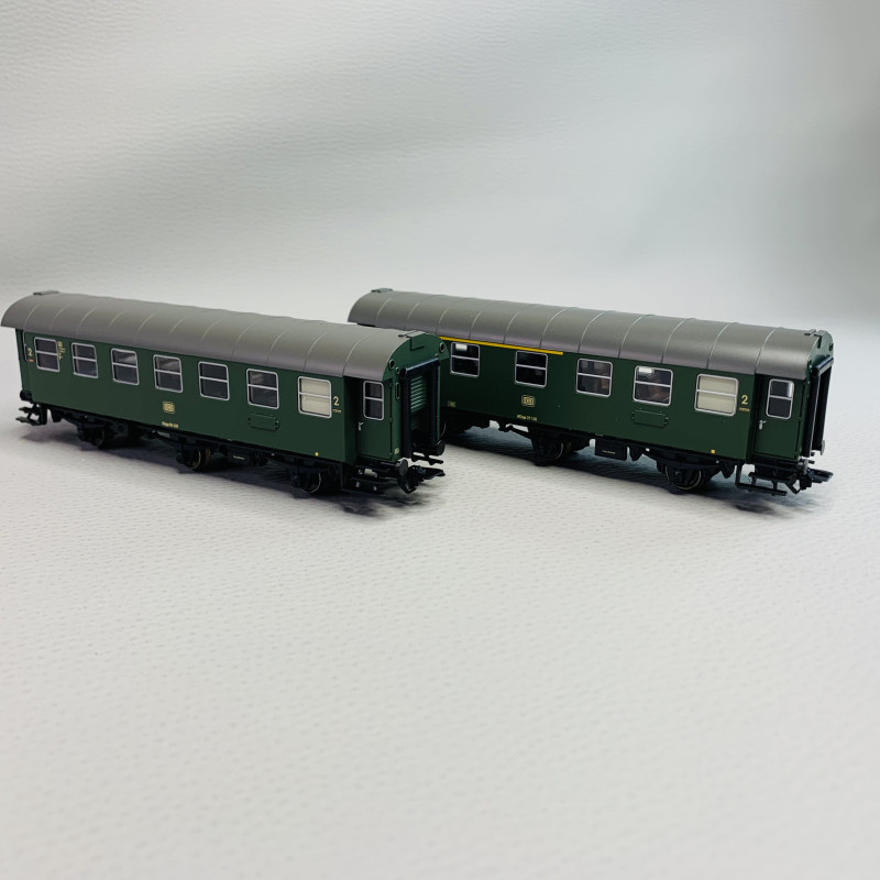 Paire de voitures voyageurs, DB, Ep III - MARKLIN 43175 - HO 1/87
