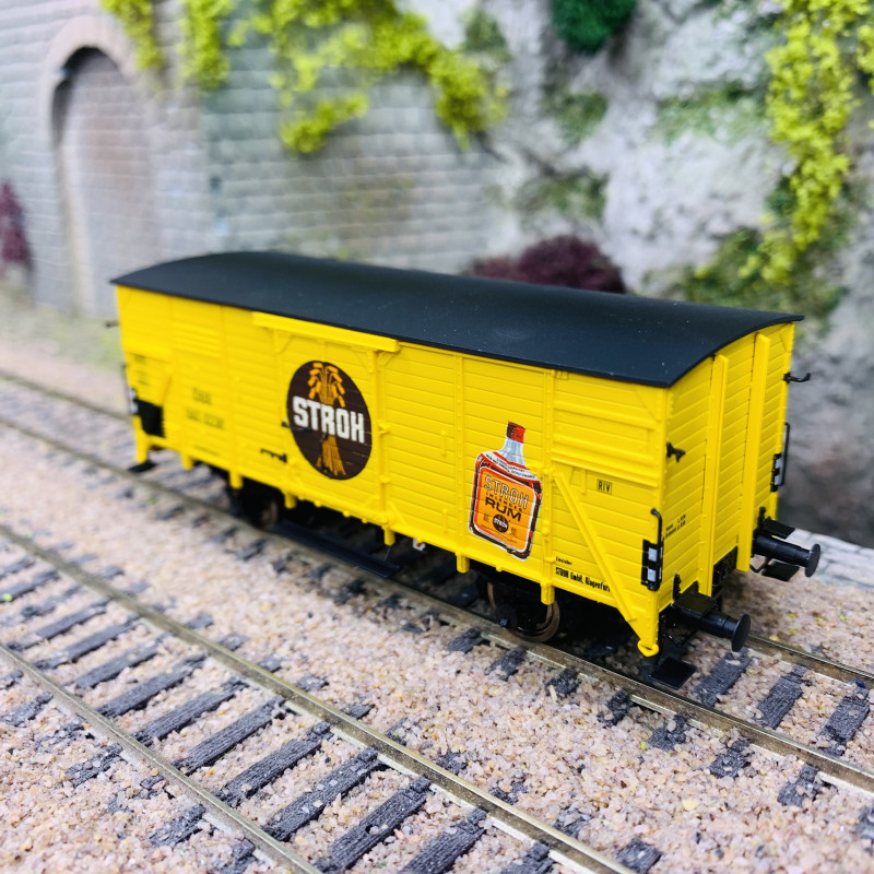 Wagon de marchandises couvert G10 "Stroh Rum", ÖBB, Ep III - BRAWA 50770 - HO 1/87