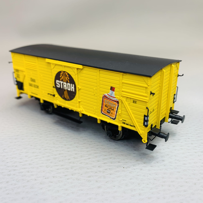 Wagon de marchandises couvert G10 "Stroh Rum", ÖBB, Ep III - BRAWA 50770 - HO 1/87