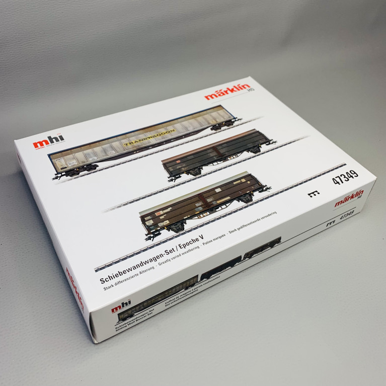 3 wagons à parois coulissantes, DB AG, Ep V - MARKLIN 47349 - HO 1/87