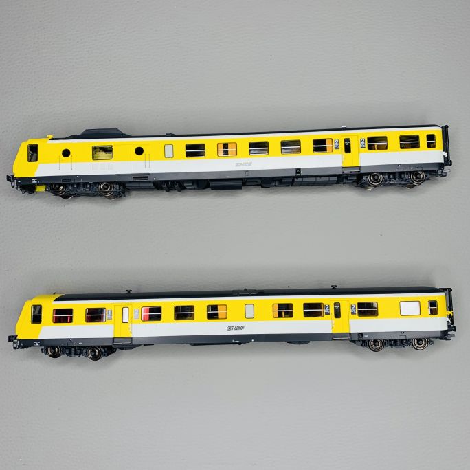Autorail RGP 1 X-2722 Jaune Moderne, Lyon-Vaise, SNCF, Époque V - REE MB192 - H0 1/87