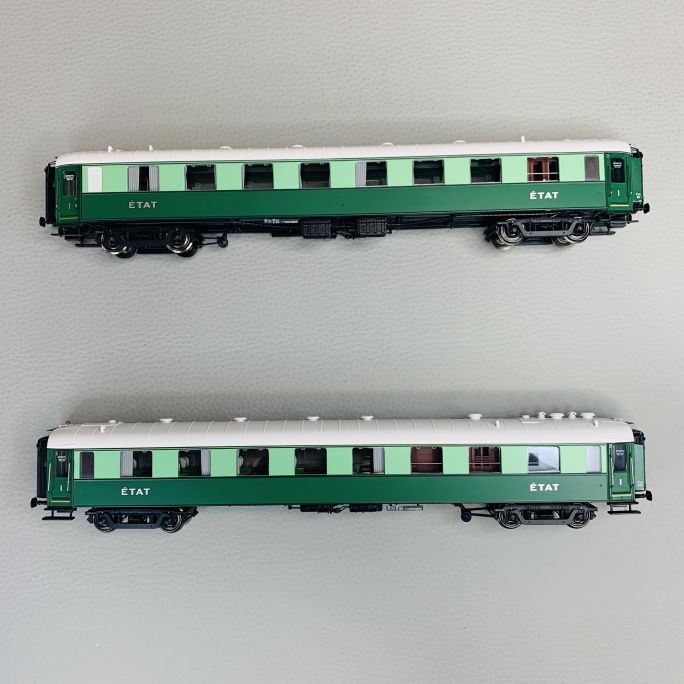 2 voitures Pullman OCEM, ETAT, Ep II - ModelsWorld MW40923 - HO 1/87