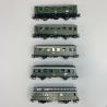 Coffret de 5 voitures voyageurs, DB, Ep III - MARKLIN 43353 - HO 1/87