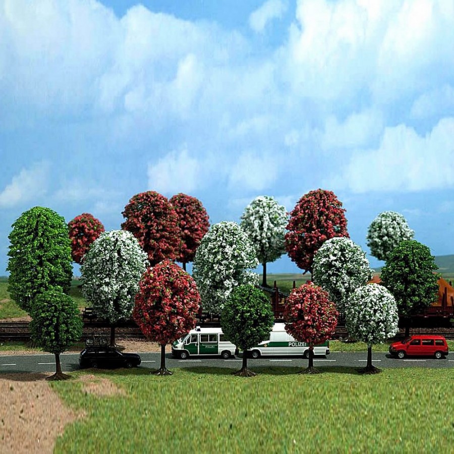 18 arbres fleuris pour diorama-N-1/160-BUSCH 6584
