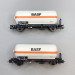 2 wagons citernes à gaz Zgs, "BASF", DB, Ep IV et V - RIVAROSSI HR6618 - HO 1/87