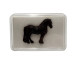 1 cheval de trait, frison noir - VAN PETERGEM SCENARY HP012 - HO 1/87