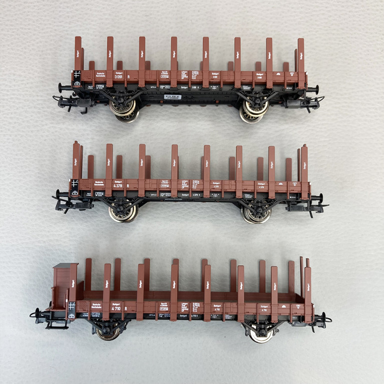 3 wagons à ranchers type R "Stuttgart", DRG, Ep II - ROCO 6600041 - HO 1/87