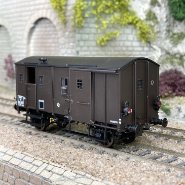 Fourgon M, UK, feux de fin de convoi, SNCF, Ep IIIa - EPM E 51.02.15 - HO 1/87