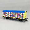 Wagon couvert 2 essieux, "Smiley" - MARKLIN 48882 - HO 1/87