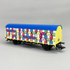 Wagon couvert 2 essieux, "Smiley" - MARKLIN 48882 - HO 1/87