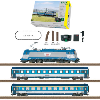 Coffret Locomotive 380, CD, 2 voitures, rails et centrale, Ep VI, Digital Son - TRIX 21505 - HO 1/87