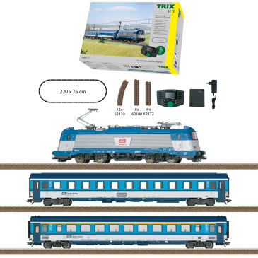 Coffret Locomotive 380, CD, 2 voitures, rails et centrale, Ep VI, Digital Son - TRIX 21505 - HO 1/87