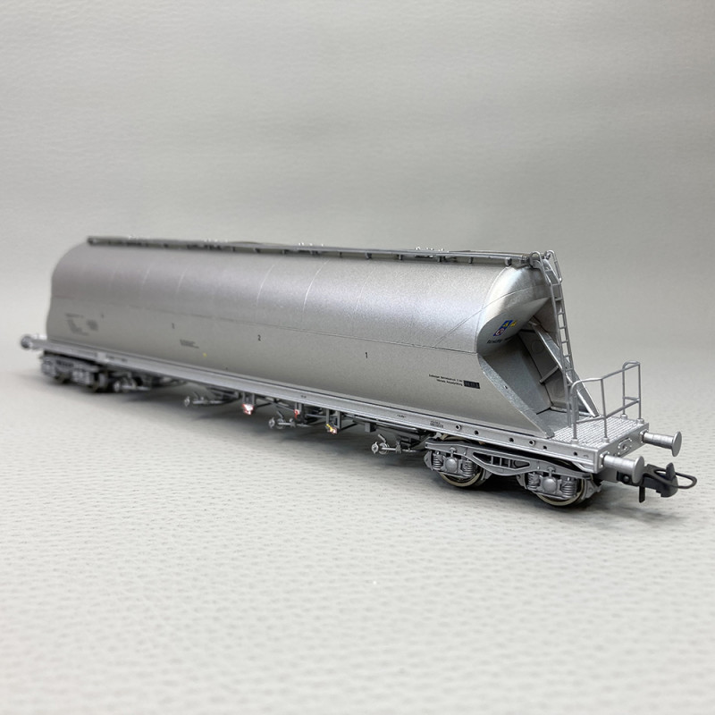Wagon silo Uacs, transport de fines particules, ÖBB  Ep IV - ROCO 6600052 - HO 1/87