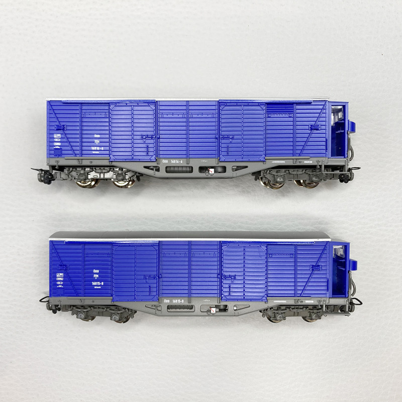 Wagon Bâché Long PIKO 47662 Bleu, échelle HO, Modèle Réduit De Train Neuf