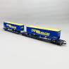 Wagon double poche articulé Sdggmrs / T2000 "LKW Walter", Wascosa, Ep VI - ROCO 77363 - HO 1/87