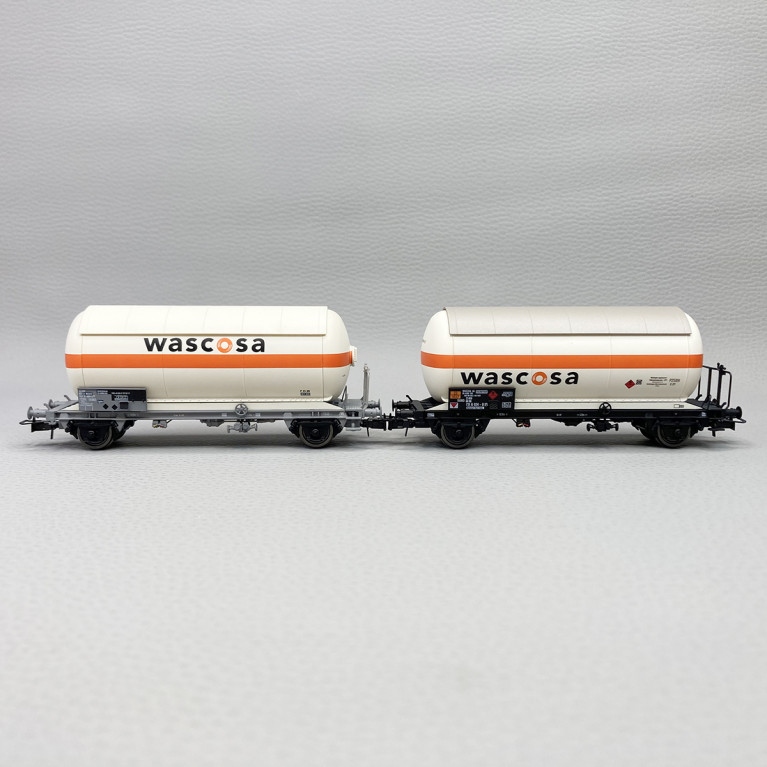 2 wagons citernes à gaz, "Wascosa", SBB, Ep V - RIVAROSSI HR6622 - HO 1/87