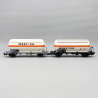 2 wagons citernes à gaz, "Wascosa", SBB, Ep V - RIVAROSSI HR6622 - HO 1/87