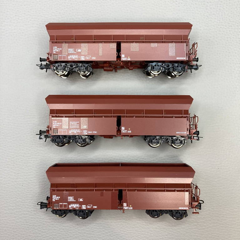 3 wagons trémies Fals, Holcim, Ep V et VI - ROCO 77033 - HO 1/87
