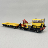 Draisine KLV 53 avec wagon, "livrée RFI", FS, Ep V et VI digital son - RIVAROSSI HR2909S - HO 1/87