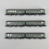 Rame locomotive BR 140 + 3 paires de voitures B3yge, DB, Ep IV - MARKLIN 81304 - Z 1/220