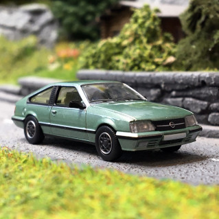 Micro Voiture Wiking HO 1/87 Opel Monza Bleu Clair - Sans Boîte, Occasion