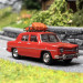 Renault 8 avec galerie et valises, Rouge - SAI1761 - 1/87