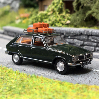Renault 16 avec galerie et valises, Vert profond - SAI1835 - 1/87
