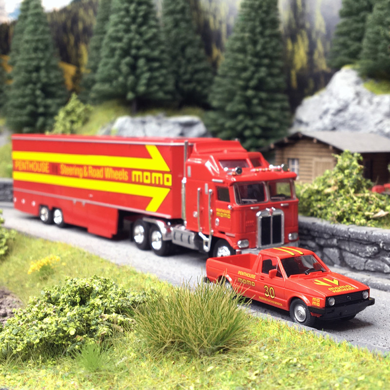 Camion Kenworth K Aerodyne, Rouge - Brekina 85735 - 1/87