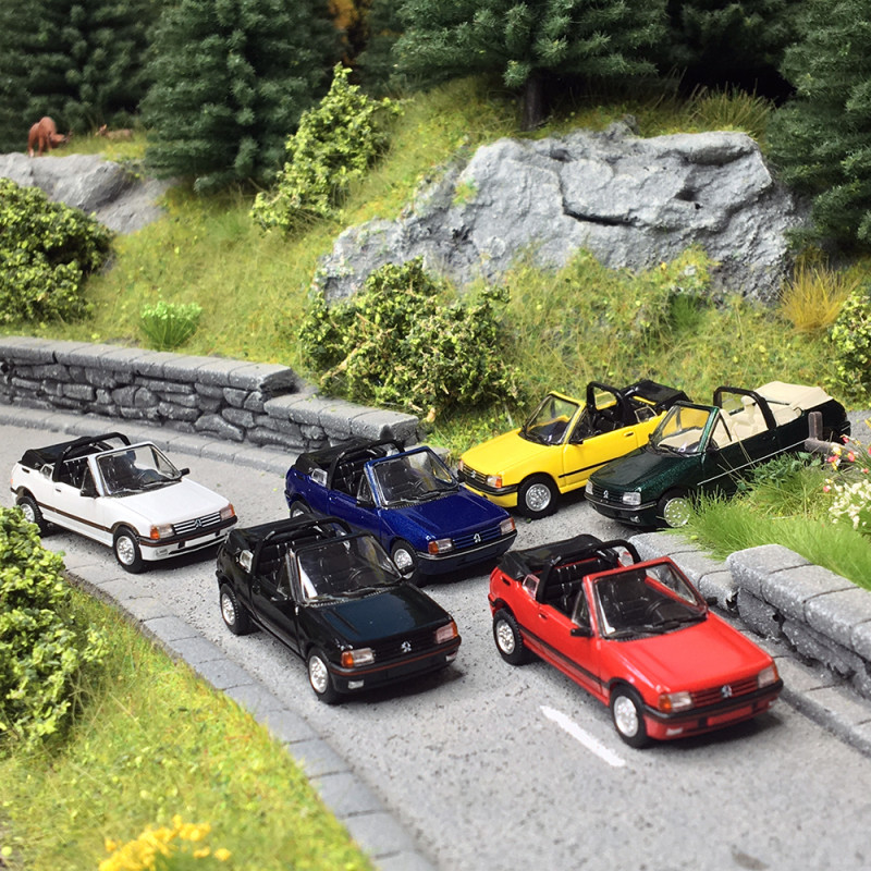 Coffret 6 Peugeot 205 cabriolets - SAI 6320 - 1/87