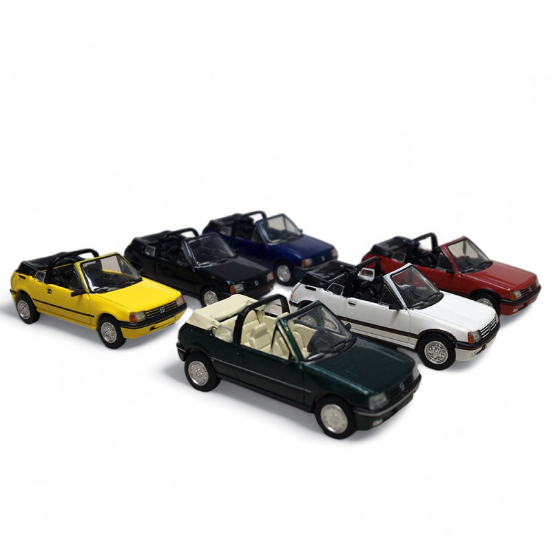 Peugeot 205 XT, Gris Winchester avec personnages - SAI / PCX87 1635