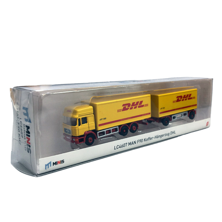 Camion Remorque MAN F90, DHL, Jaune - MINIS LC4607 - N 1/160