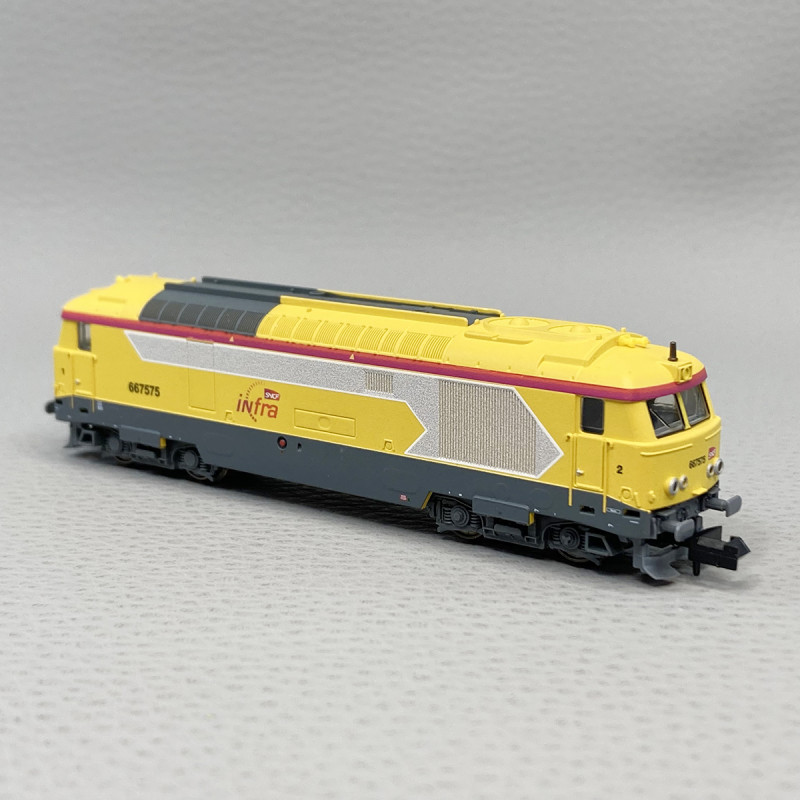 Locomotive diesel BB 667575, INFRA, SNCF, Ep VI, Digital son - MINITRIX 16707 - N 1/160