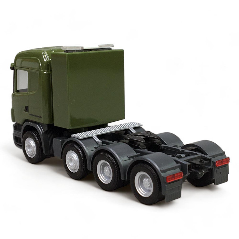 Tracteur lourd Scania R09 Highline, 4 essieux, Kaki - Herpa 747059 - 1/87