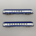2 voitures couchettes UIC Y, B9C9x, livrée TEN, logo Nouille, SNCF, Ep V - REE NW-213 - N 1/160