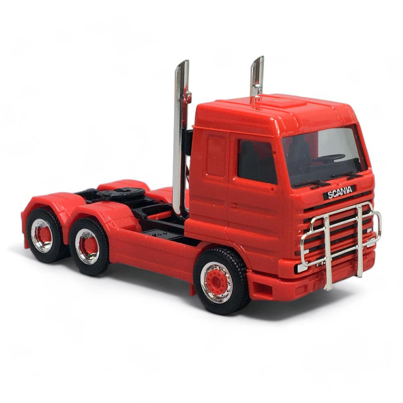 Scania 143 Streamline tracteur seul 3 essieux (6x4), Rouge - Herpa 316743 - 1/87