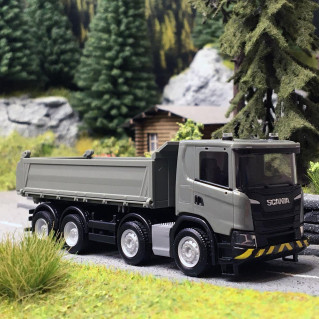 Miniature Herpa 1:87 Scania R Avec Remorque Ballast 4 Essieux - Van Grinsven, Neuf