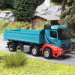 Mercedes Benz Arocs M tri-benne, 4 essieux, Bleu turquoise - Herpa 317566 - 1/87