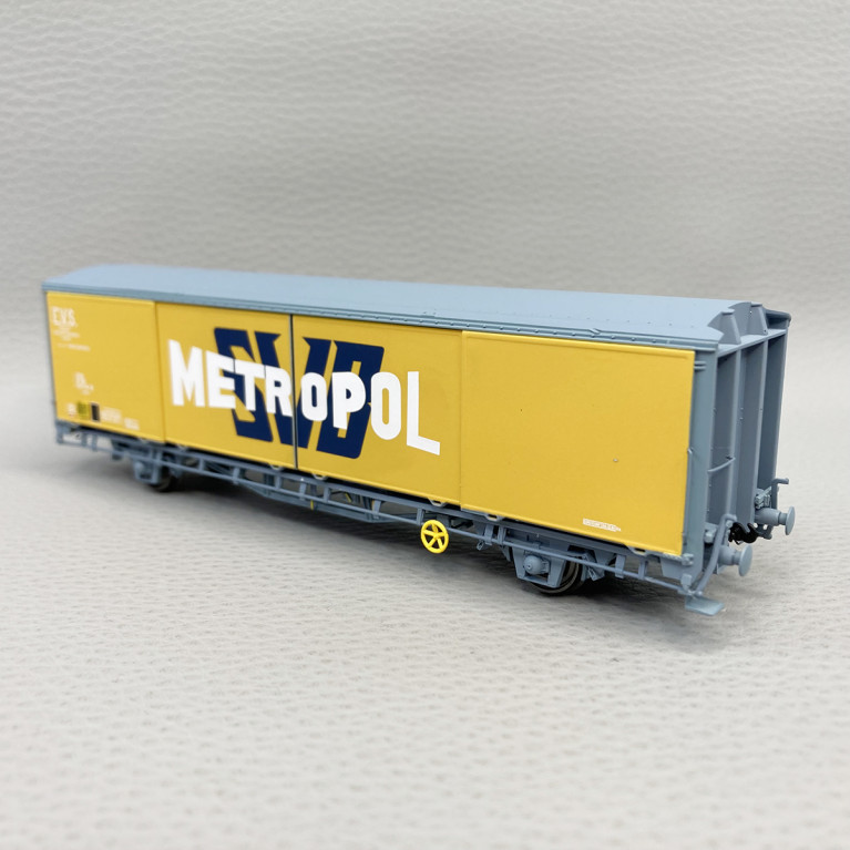 Wagon EVS, Hbis, "Metropol", parois planes, SNCF, Ep IV - LSMODELS 30679 - HO 1/87