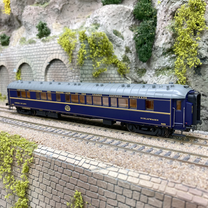 Voiture lits 3451, WL SG20, livrée 1968, CIWL, Ep IV - LSMODELS 49149 - HO 1/87