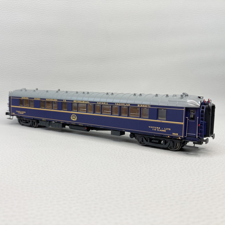 Voiture lits 3443, WL S1, livrée 1956, CIWL, Ep IIIbc (éclairage) - LSMODELS 49148 - HO 1/87