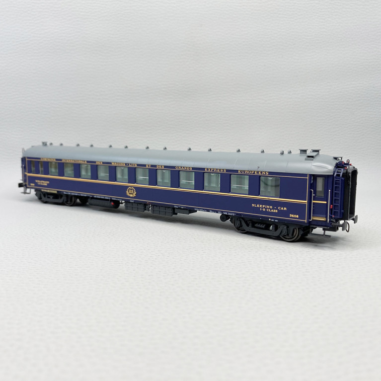Voiture lits 3608, WL Y, livrée originale bleue, CIWL, Ep II et IIIa (éclairage) - LSMODELS 49161 - HO 1/87