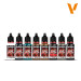 Set Métal non métallique, Peintures Acryliques, 8 x 18 ml - VALLEJO 72193