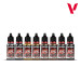 Set couleurs métalliques, Peintures Acryliques, 8 x 18 ml Game Color - VALLEJO 72.303