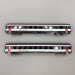 2 voitures unifiées EW IV A, 1CL, InterCity, CFF/SBB/FFS, EP VI - MARKLIN 42154 - HO 1/87