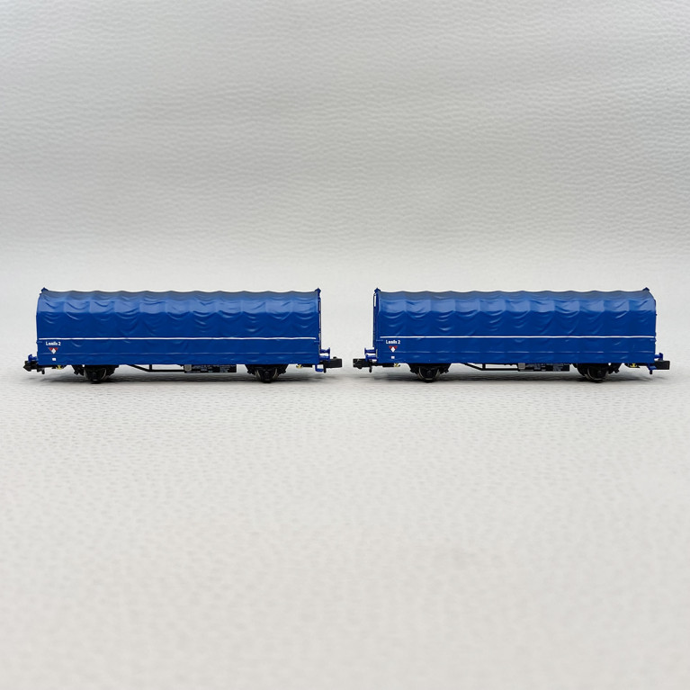 2 wagons bâchés Laails, "Ausiliare Milano", FS, Ep IV et V - ARNOLD HN6698 - N 1/160